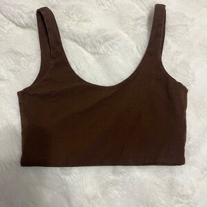 Cotton On Brown Crop Tank Top